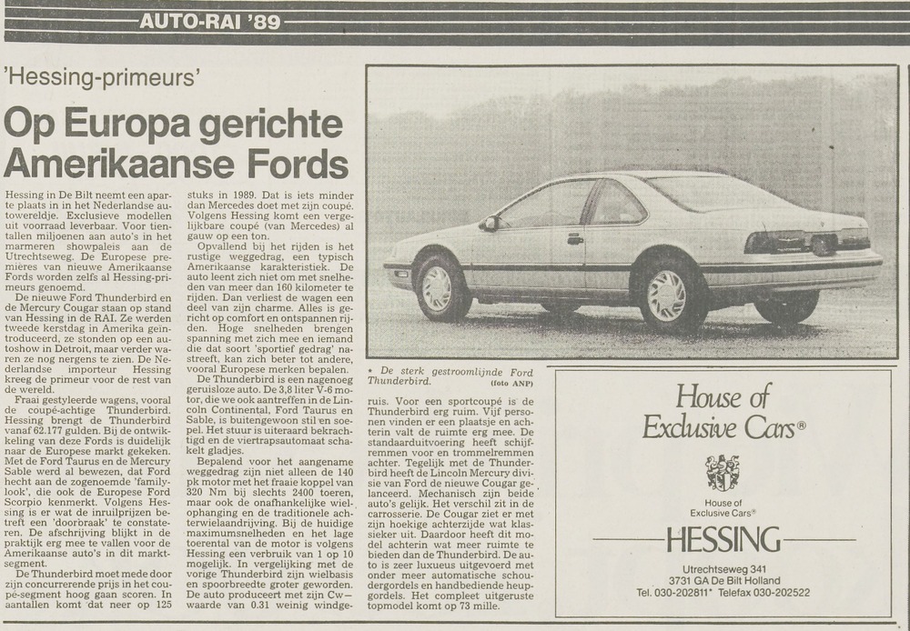 Hessing Leidsch Dagblad I 3 februari 1989